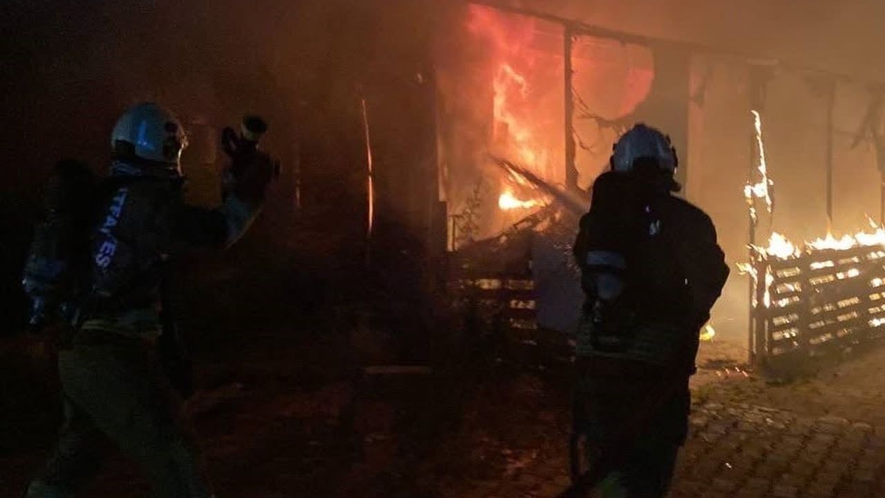 Antakya'da konteyner kentte çıkan yangın itfaiyenin koordineli müdahalesiyle büyümeden söndürüldü