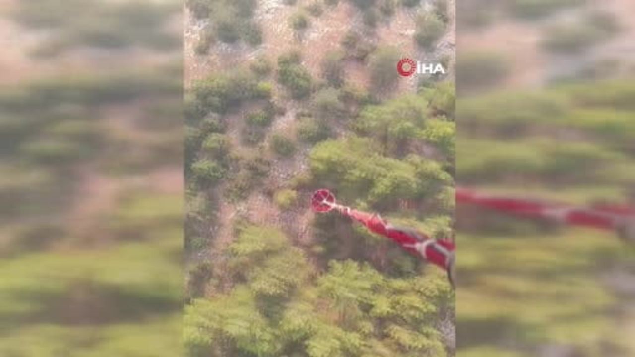 Antalya'nın Akseki ilçesinde orman yangınına müdahale sürüyor