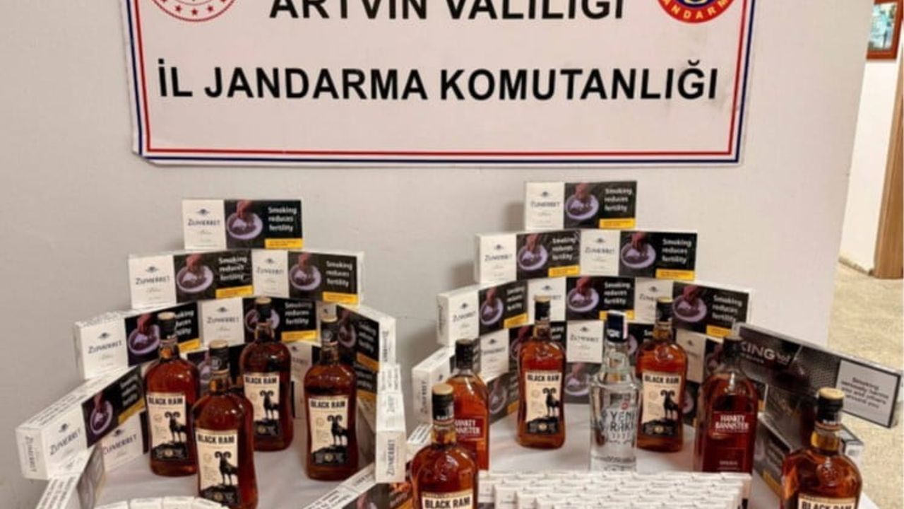 Artvin'de haziran ayında jandarmadan kaçakçılık operasyonu