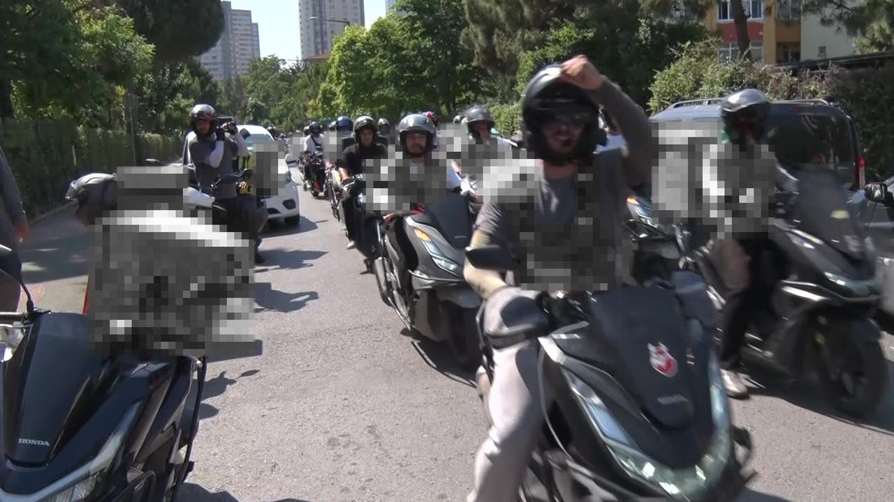 Ataşehir'de kurye saldırısına ilişkin kask kamerası görüntüleri ve tepkiler