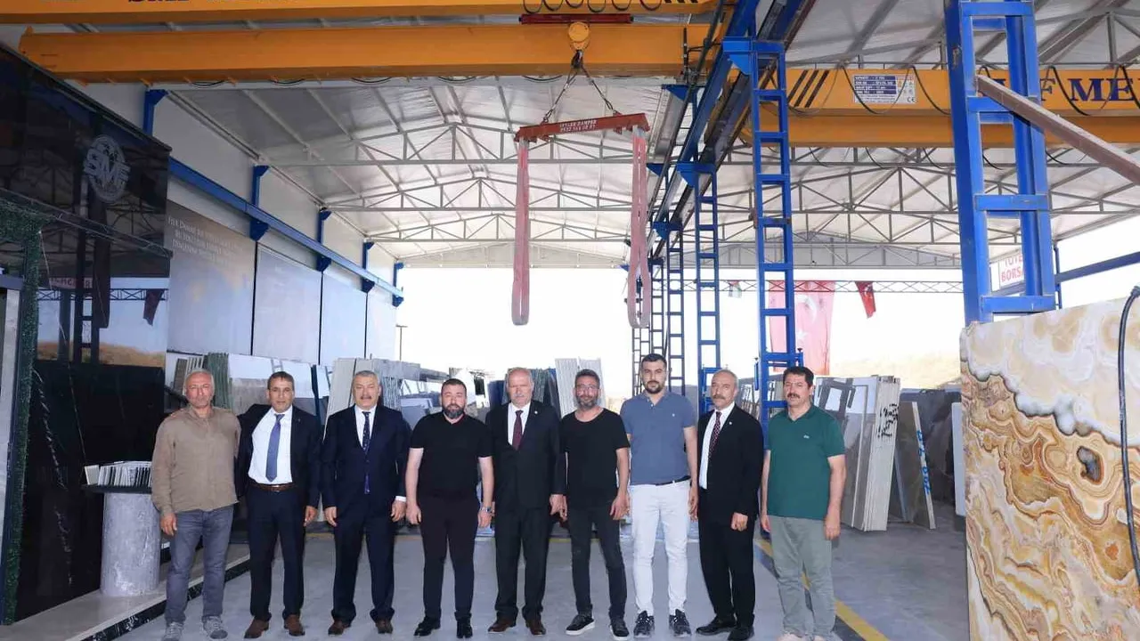 ATO başkanı Baran Yuvaköy Mermerciler Sitesi’nde sektör temsilcileriyle buluştu