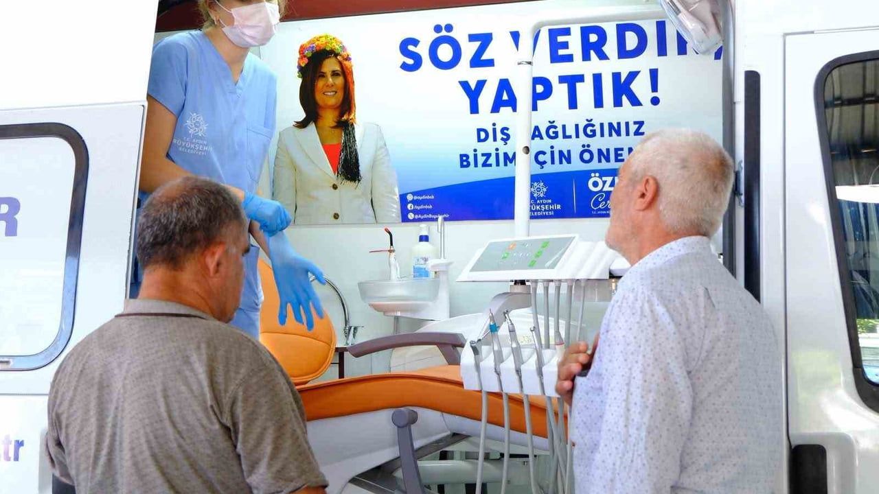 Aydın Büyükşehir Belediyesi mobil ağız ve diş sağlığı klinikleri vatandaşlarla buluştu