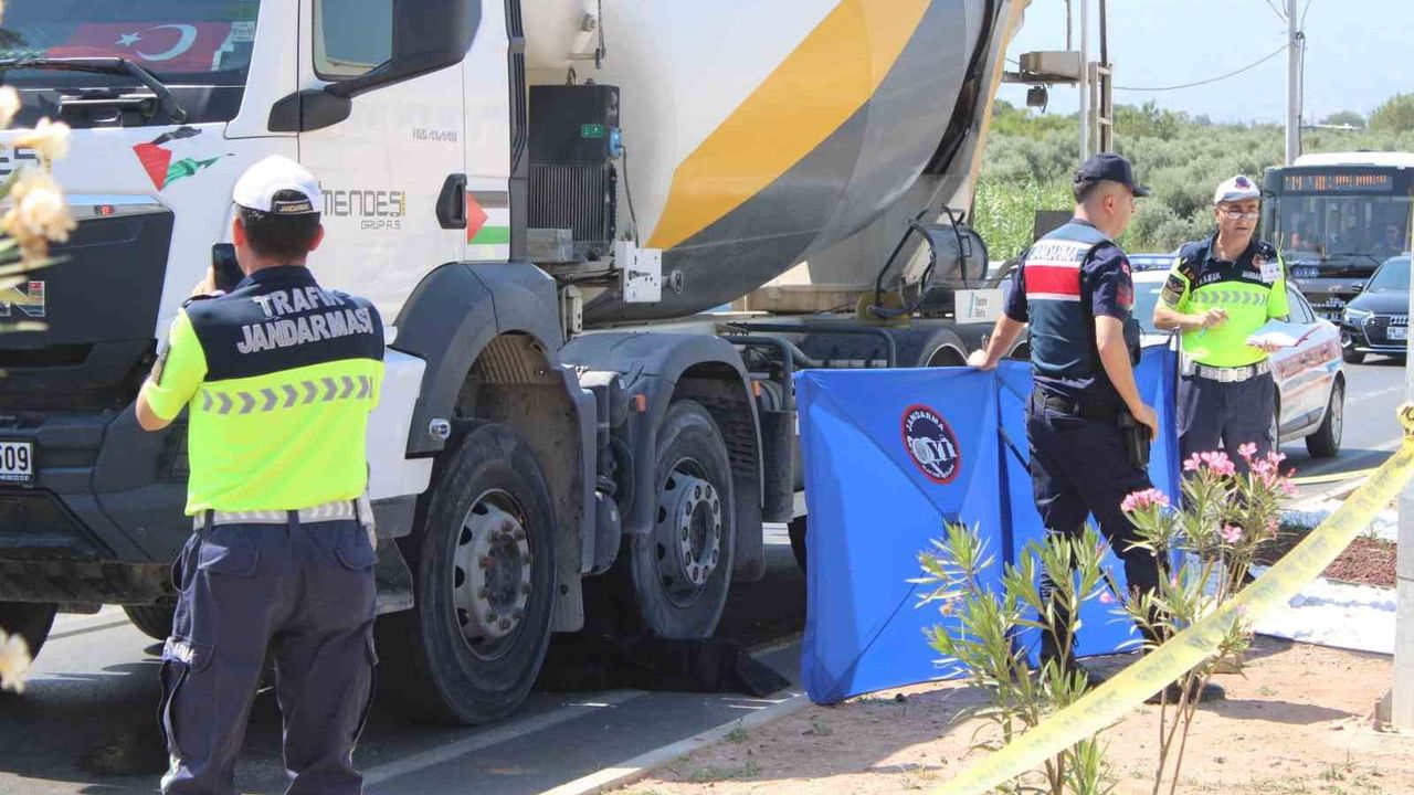 Aydın'da beton mikserinin altında kalan 70 yaşındaki kadın yaşamını yitirdi