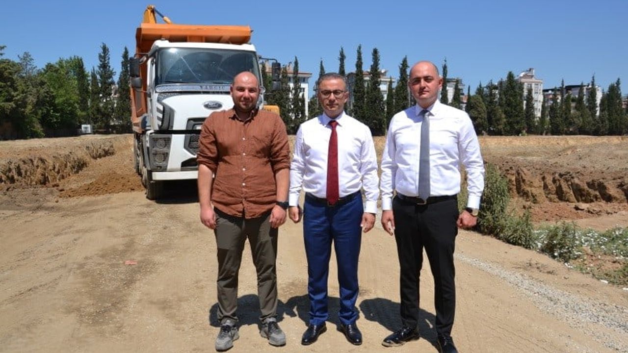 Aydın'da yeni adliye sarayında hafriyat ve zemin çalışmaları sürüyor