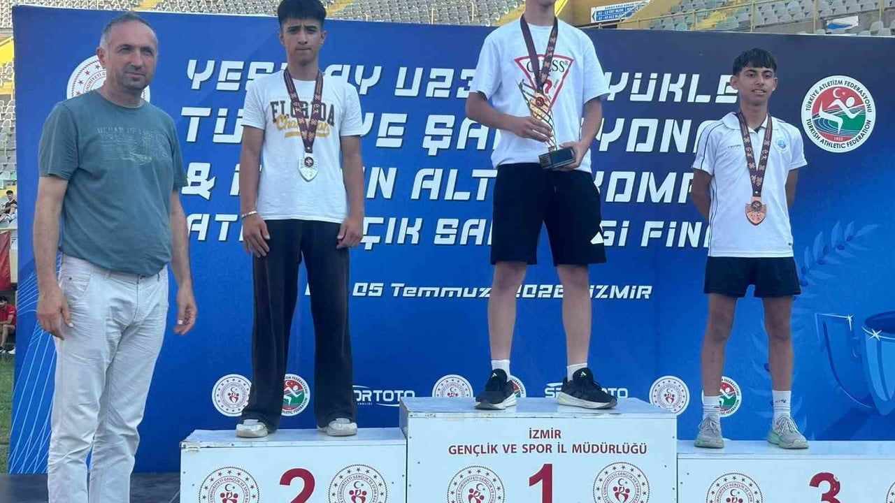 Aydınlı atlet Abdulsamed Şirin Türkiye ikincisi oldu