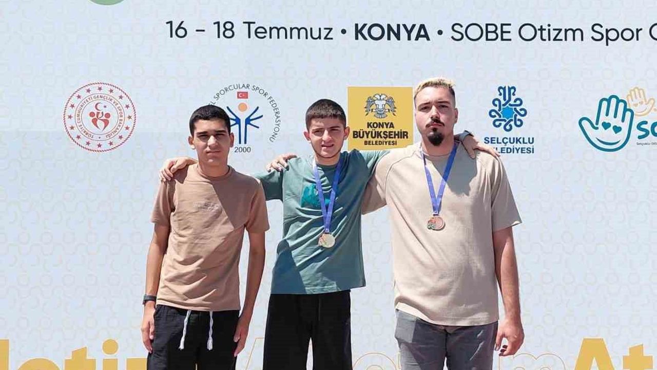 Aydınlı özel sporcular Konya’dan beş madalya ile döndü