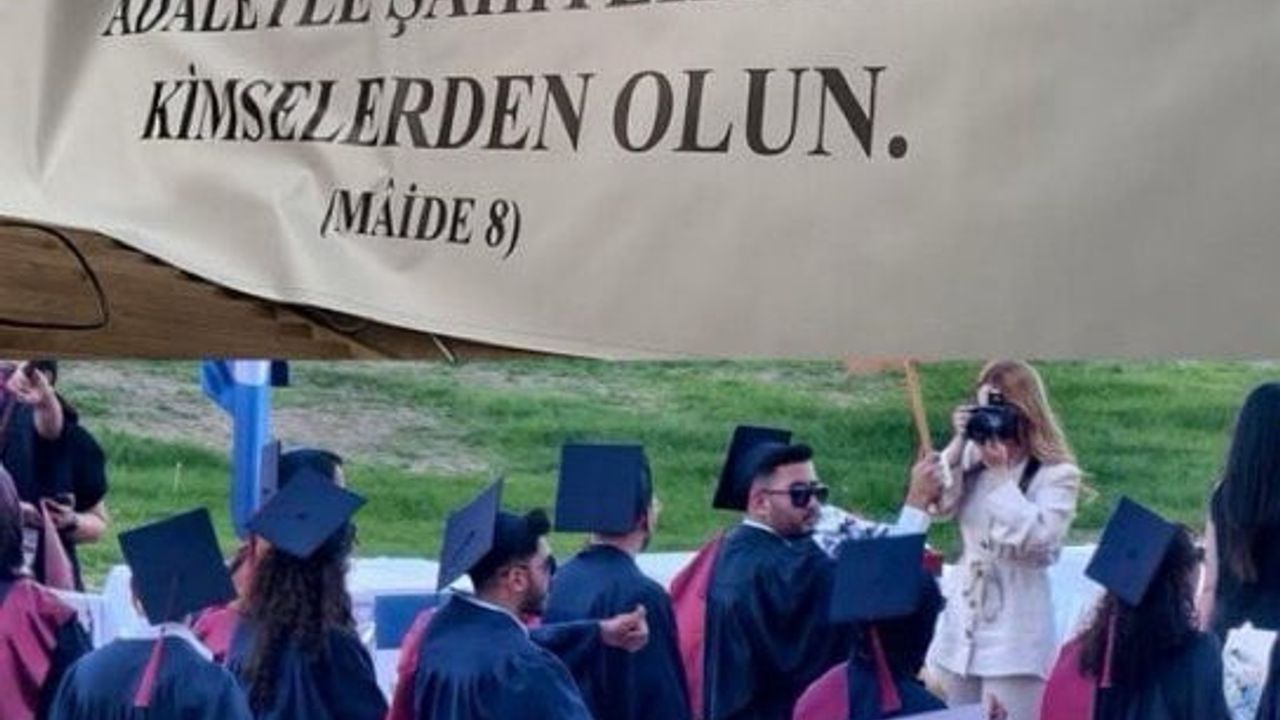 Ayet-i kerime pankartına Eskişehir'de müdahale