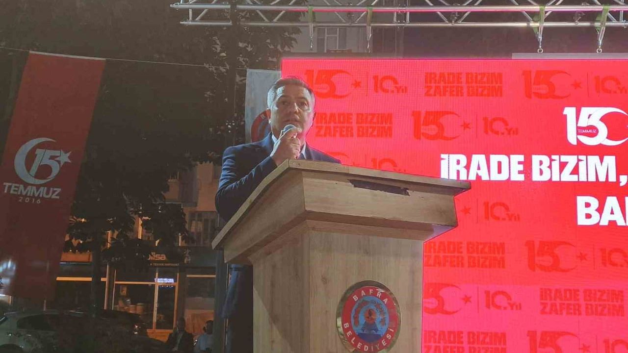 Bafra'da 15 temmuz programında birlik ve kardeşlik vurgusu