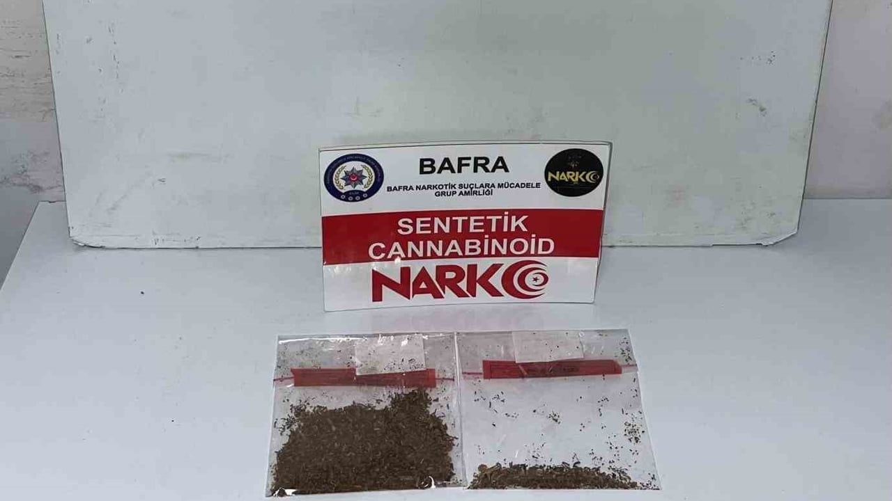 Bafra'da Kemalpaşa baskını: uyuşturucu maddelerle yakalanan zanlı tutuklandı