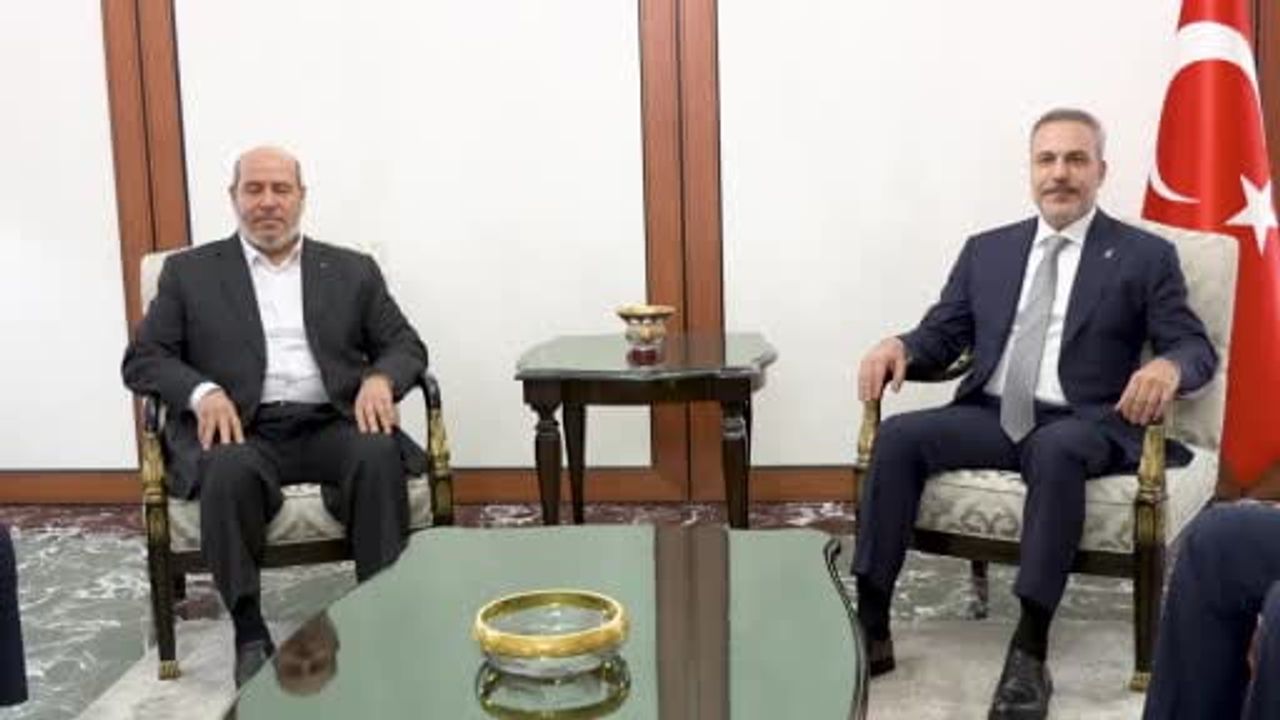 Bakan Fidan, Halil Hayye'yi kabul etti: Gazze ve Batı Şeria'ya yardım vurgusu