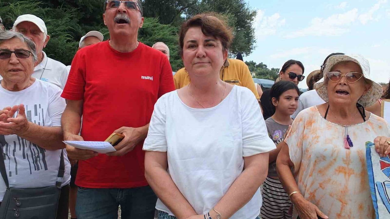Balıkesir'de Pelitköy sahilinde kıyı işgali tepkisi