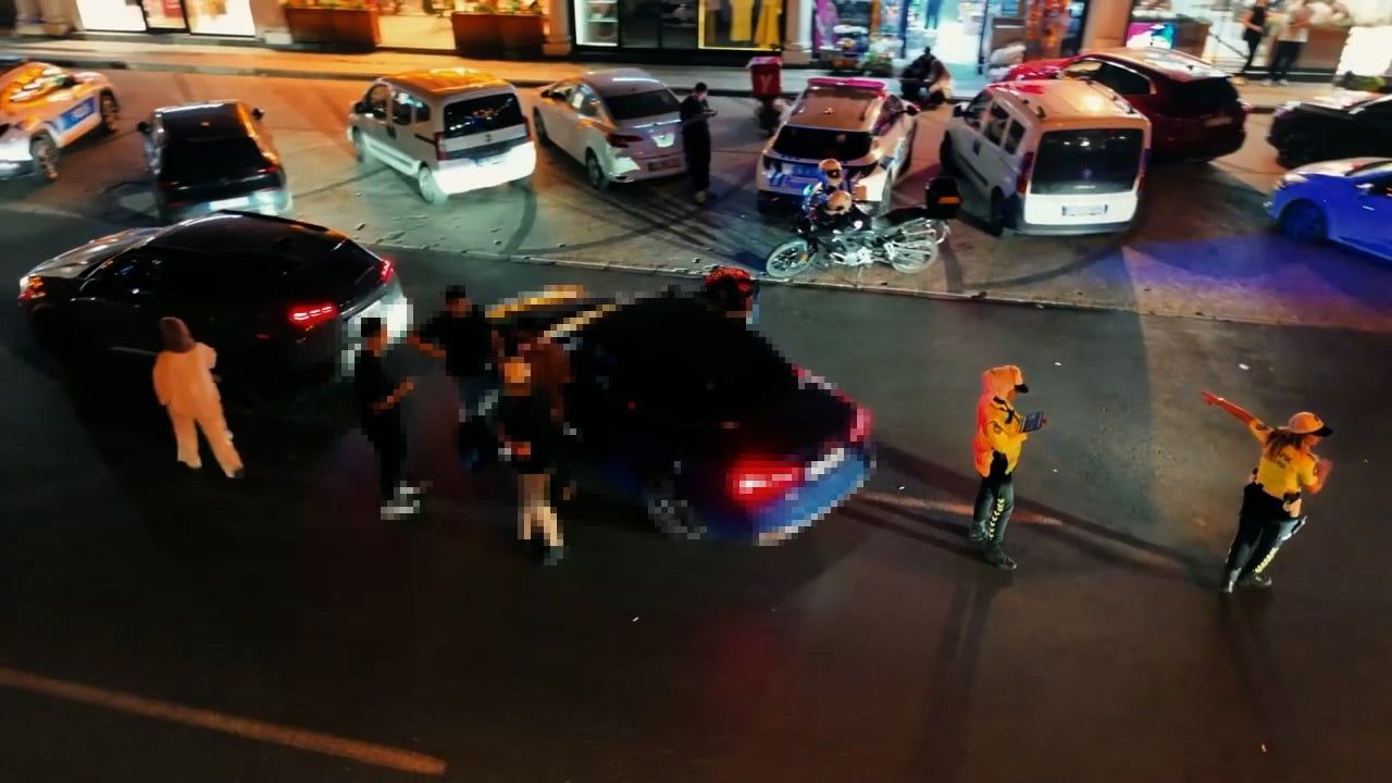 Başakşehir'de dron destekli denetimlerde 248 sürücüye 613 bin 87 lira ceza