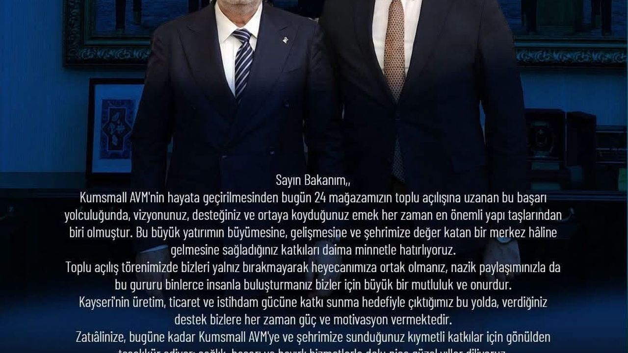 Başkan Sarıkaya'dan Elitaş'a teşekkür