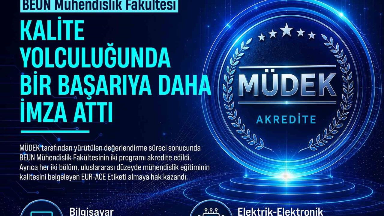 BEUN mühendislik fakültesinde MÜDEK ve EUR-ACE akreditasyonları