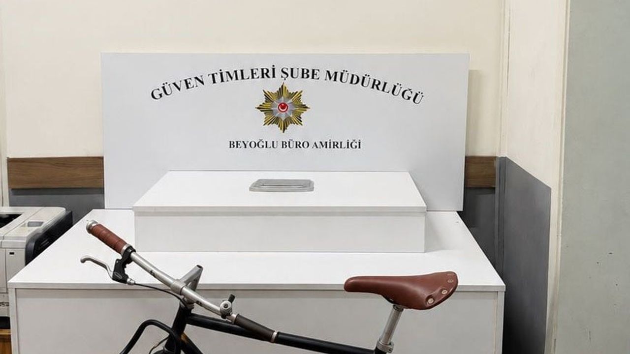 Beyoğlu'nda antika bisiklet çalan şüpheli yakalandı