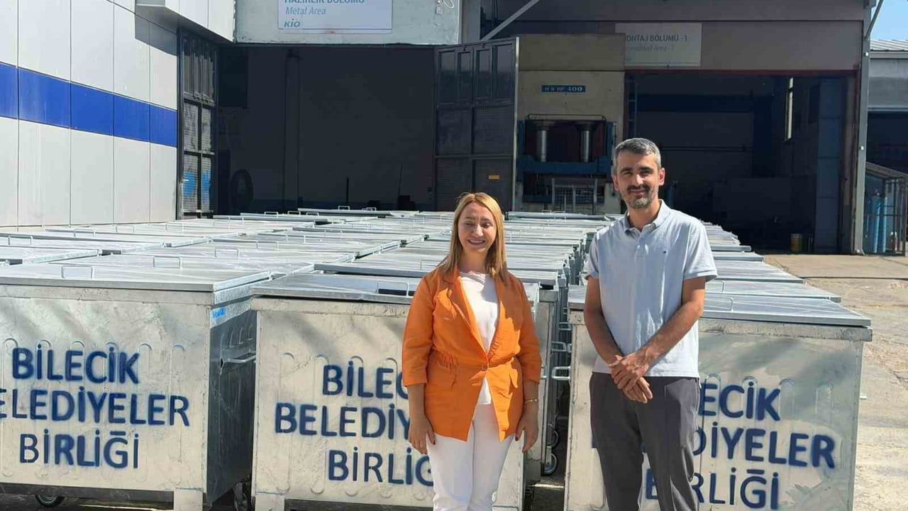 Bilecik'e son 1,5 yılda bin 52 çöp konteyneri alındı