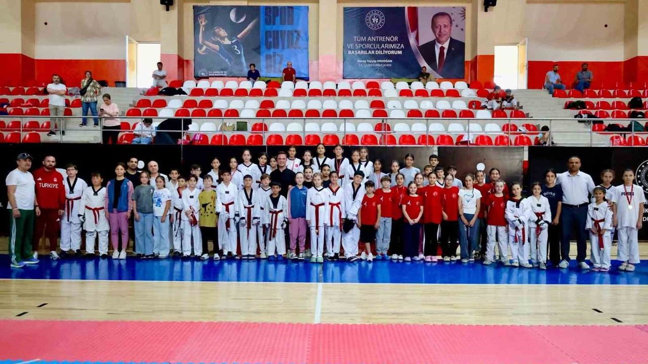 Bilecik'te minik taekwondocular batı grubu seçmelerinde ter döktü