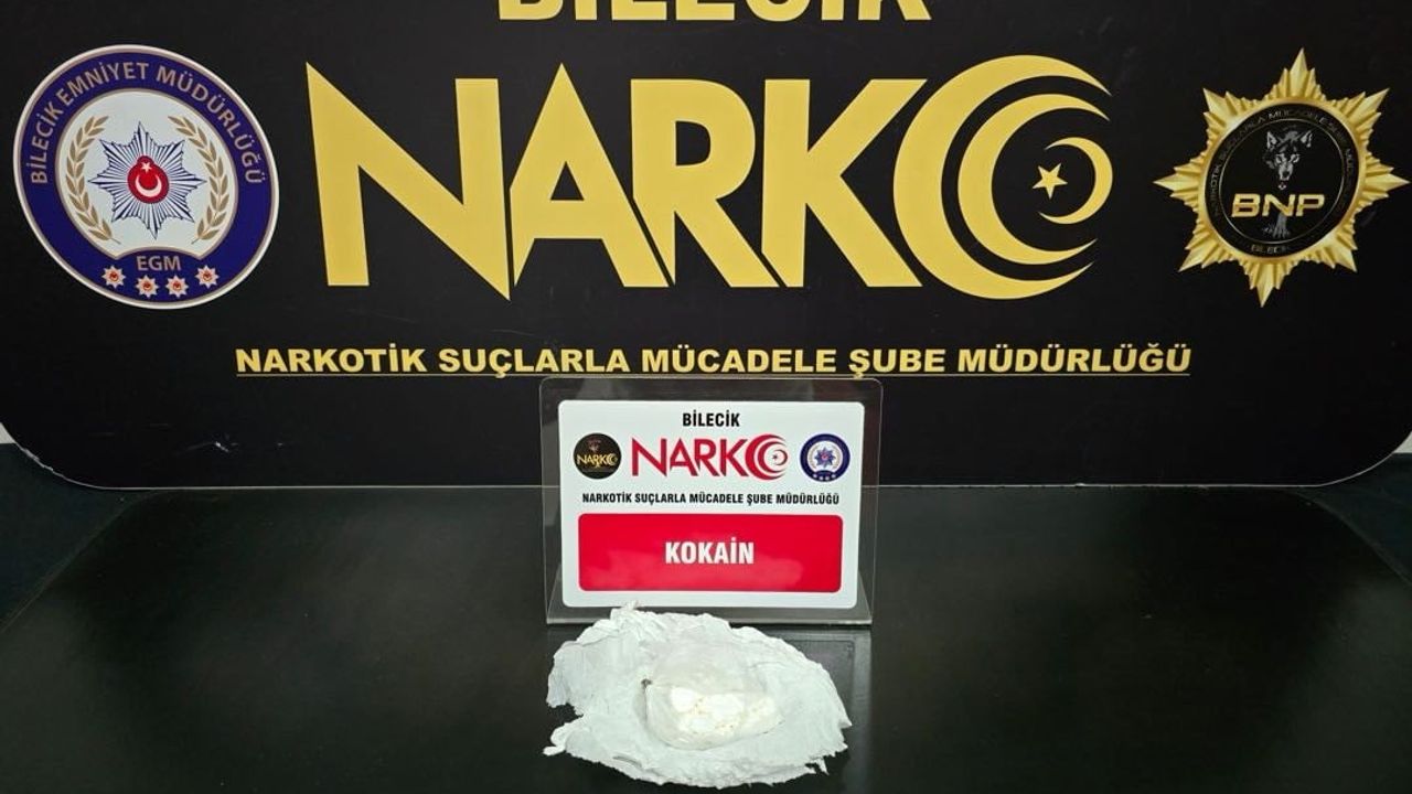 Bilecik'te narkotik baskını: kokain ele geçirildi, 1 kişi gözaltında