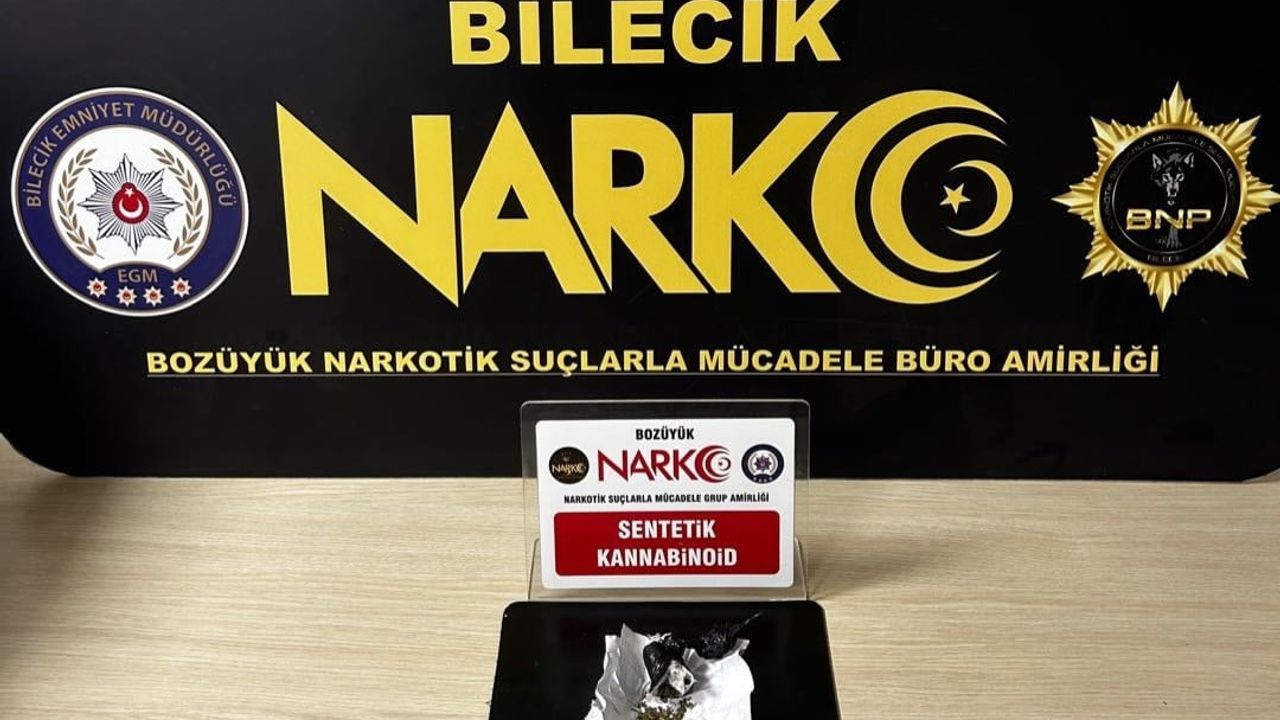 Bilecik'te uyuşturucu operasyonunda 1 gözaltı