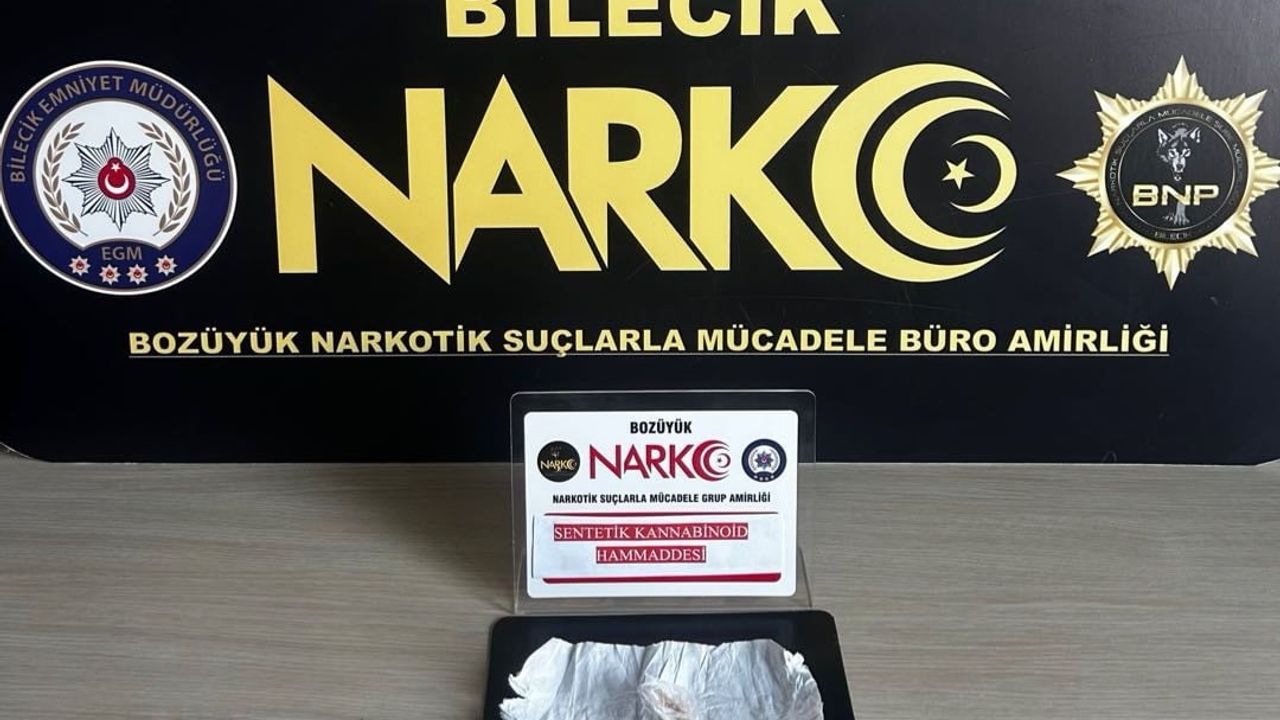 Bilecik'te uyuşturucu operasyonunda 1 şüpheli yakalandı