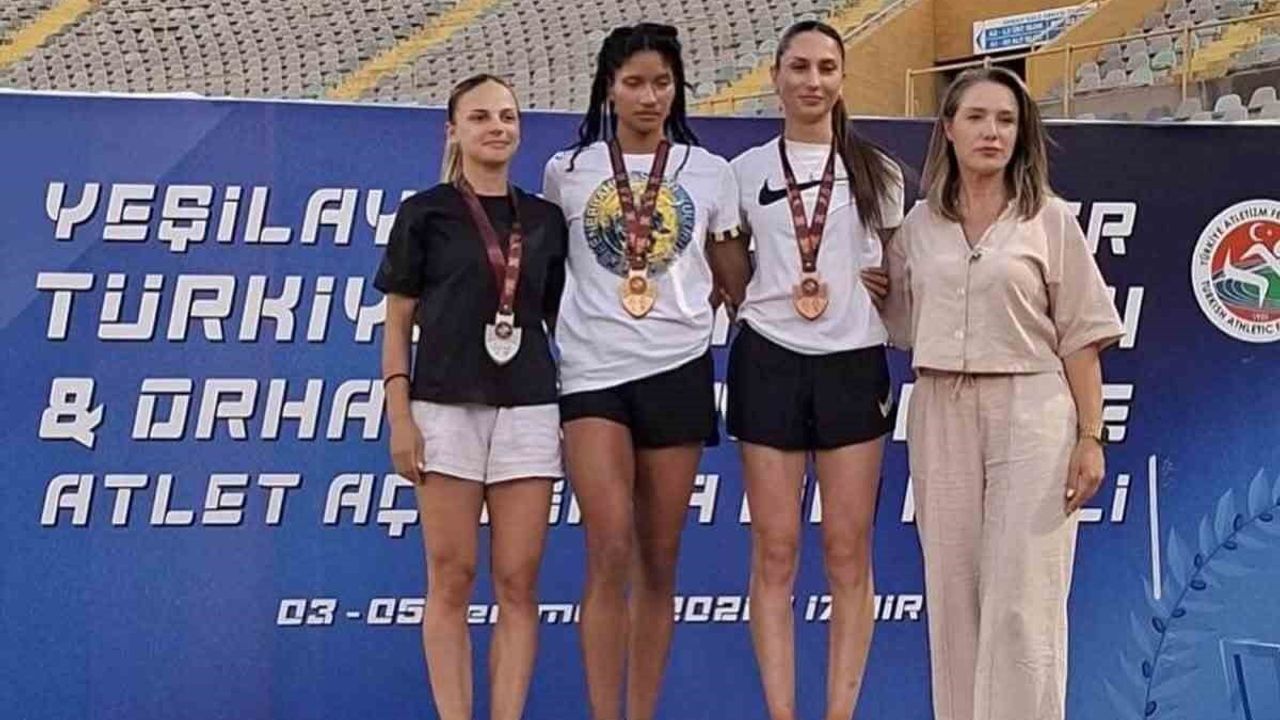 Bilecikli atlet Nur Arı uzun atlamada Türkiye ikincisi oldu