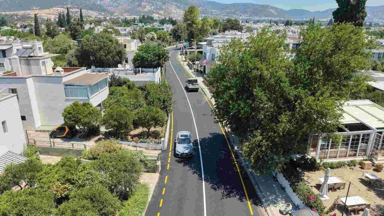 Bodrum'da altyapısı tamamlanan bölgelerde üstyapı çalışmaları hızla sürüyor