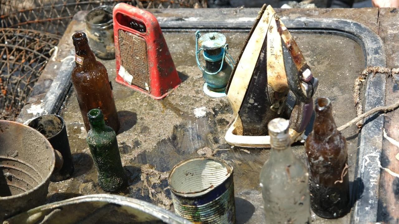 Bodrum'da deniz dibinden 370 kilogram atık çıkarıldı