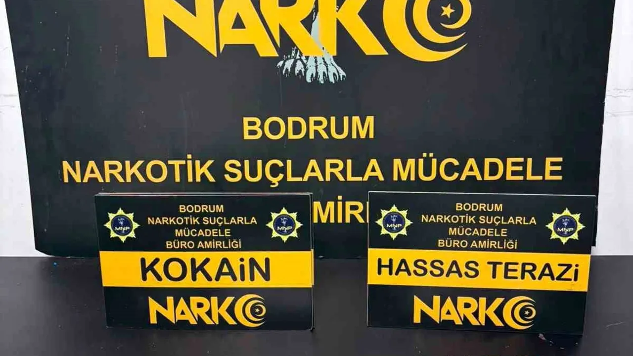 Bodrum'da kokain bağlantılı ev ve motosiklet incelendi: iki şüpheli gözaltında