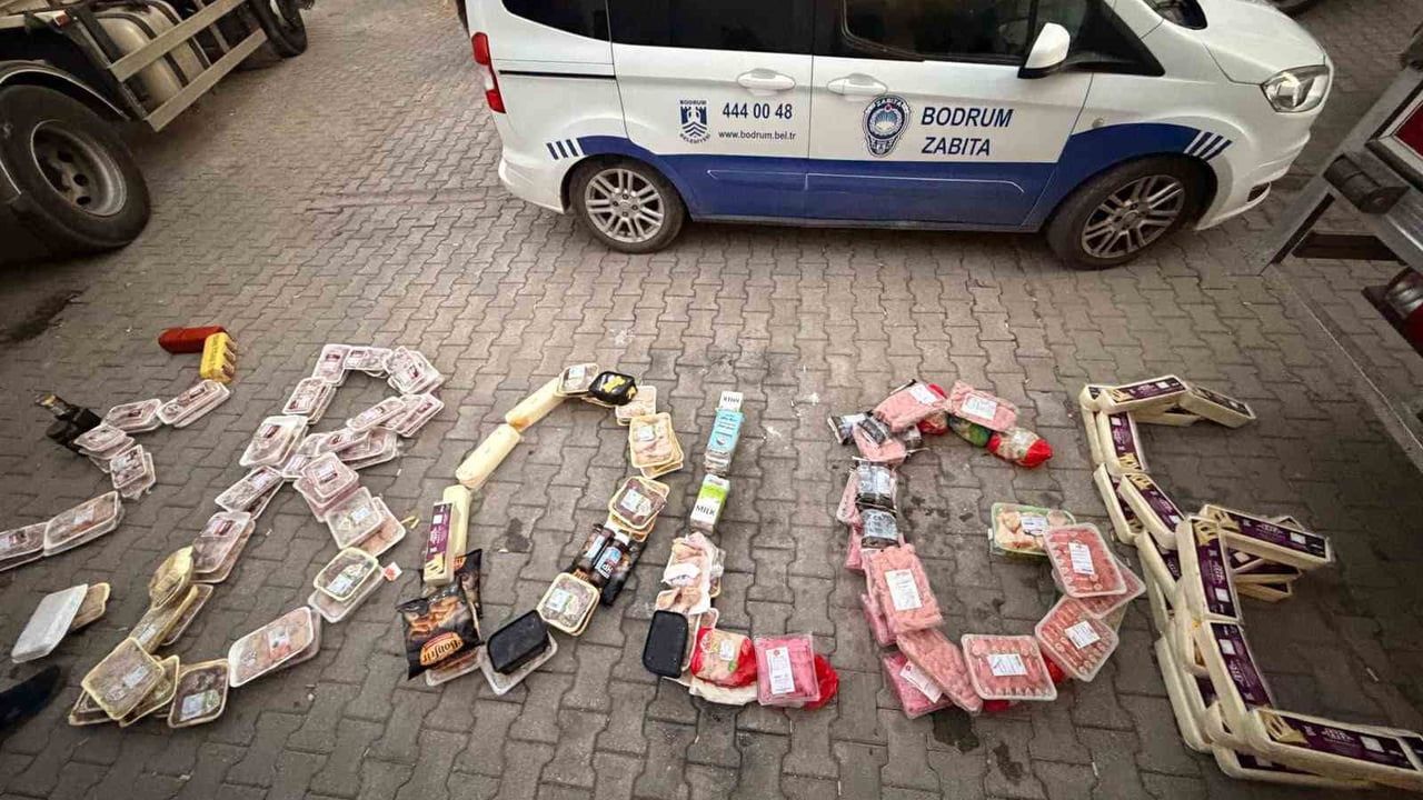 Bodrum’da yaklaşık 1 ton 200 kilogram tarihi geçmiş gıda imha edildi