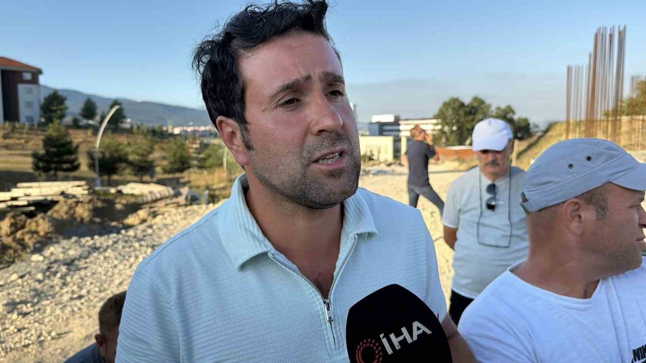 Bolu'da üniversite inşaatında ücretlerini alamayan işçiler 2 haftada 4 kez vince çıktı
