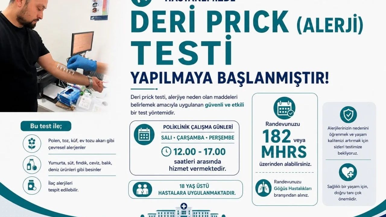 Boyabat’ta modern alerji tanı merkezi hizmete girdi