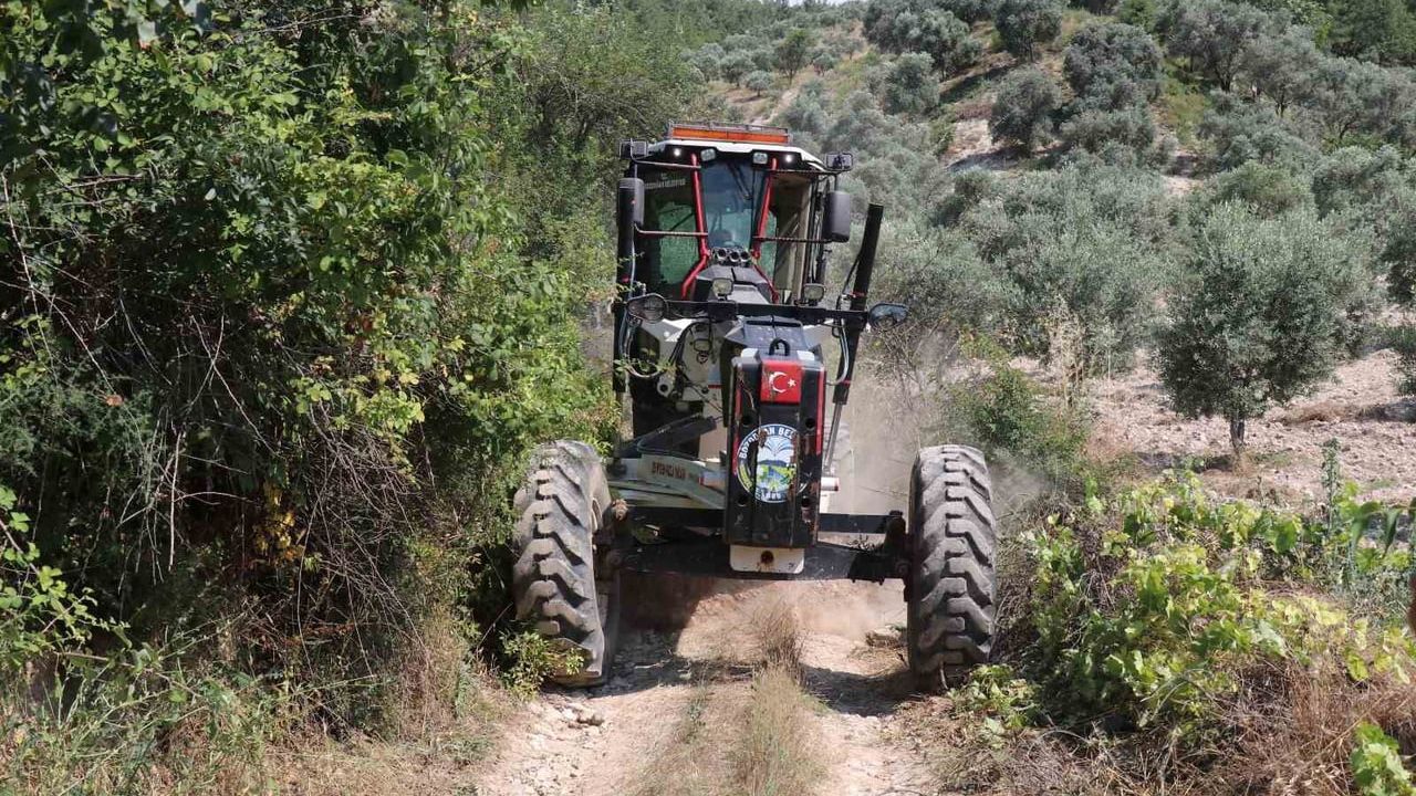 Bozdoğan Belediyesi Örencik'te bahçe yolu çalışması