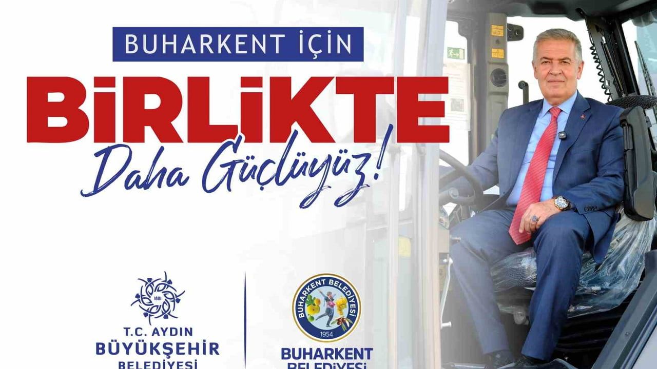 Buharkent'e kazıcı yükleyici ve çöp taksiyle hizmet atağı