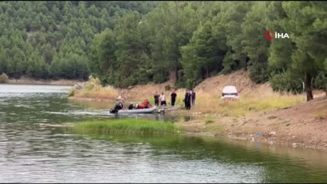 Burdur’da Onaç Barajı’nda kaybolan genç için arama kurtarma çalışması
