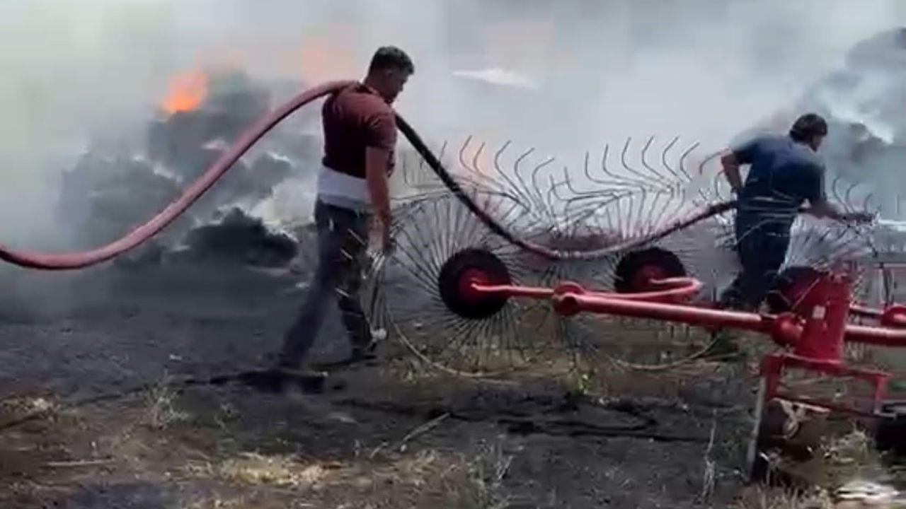 Burdur’da samanlık yangını kontrol altına alındı