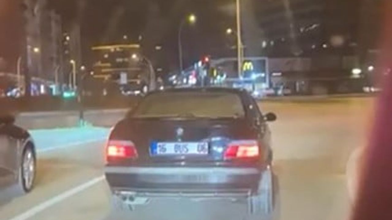 Bursa'da yeşil ışıkta drift yapan sürücüye 345 bin lira ceza