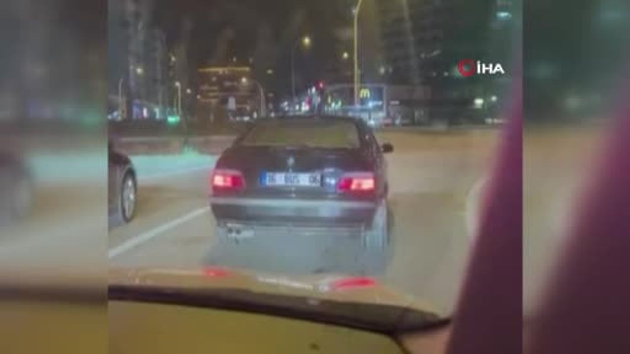 Bursa'da yeşil ışıkta drift yapan sürücüye 345 bin lira ceza