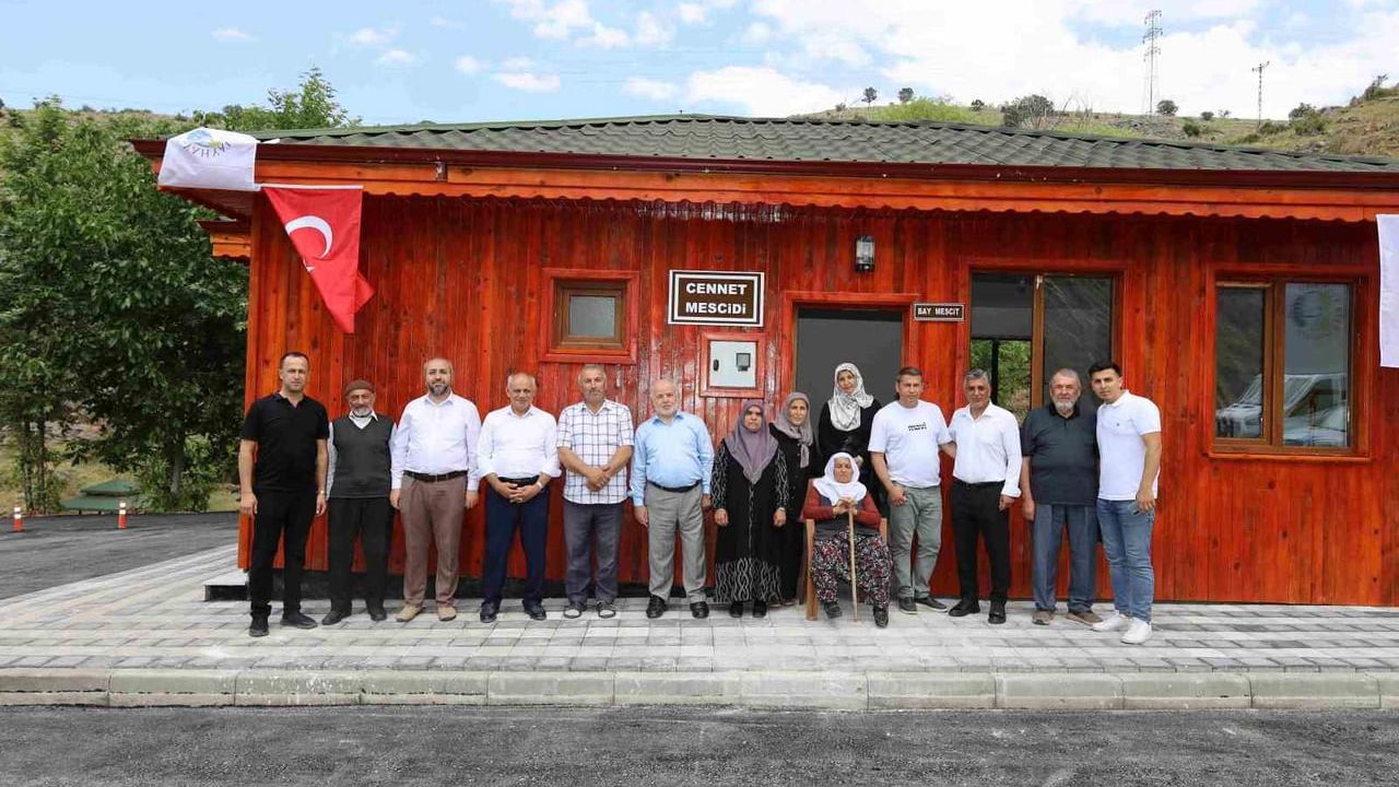 Büyükpınar mesire alanında Cennet Mescidi ibadete açıldı