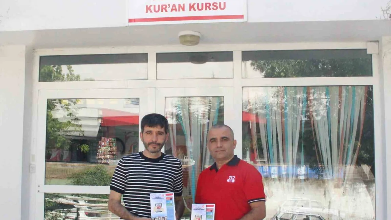 Cami ve kurslarda 112 bilinci güçlendiriliyor