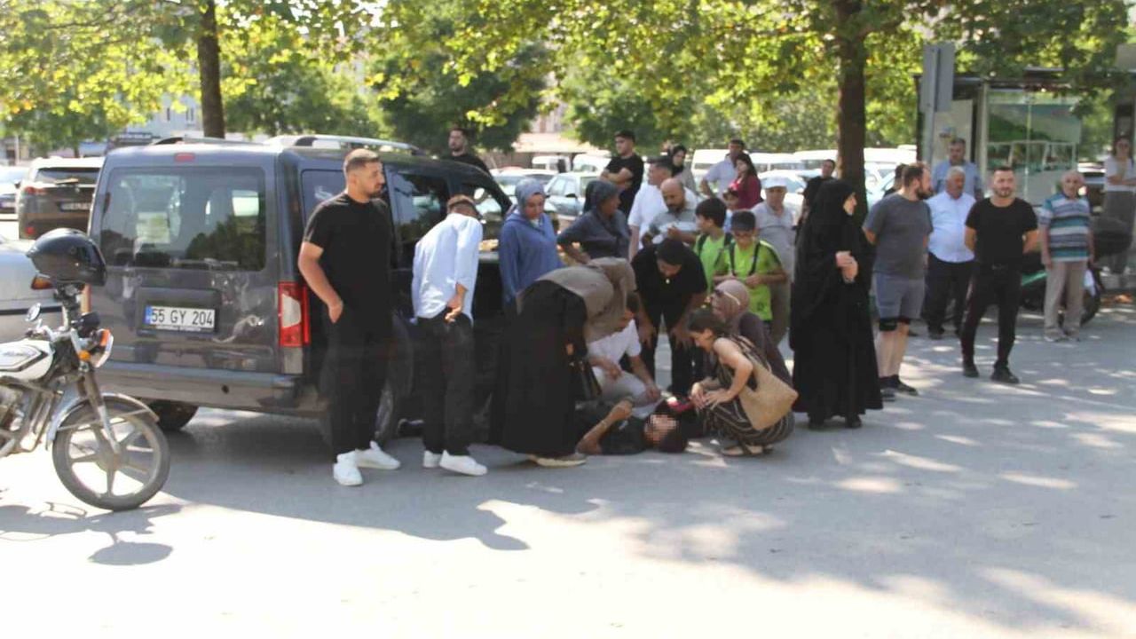 Çarşamba’da otomobil ile motosiklet çarpıştı: 1 yaralı