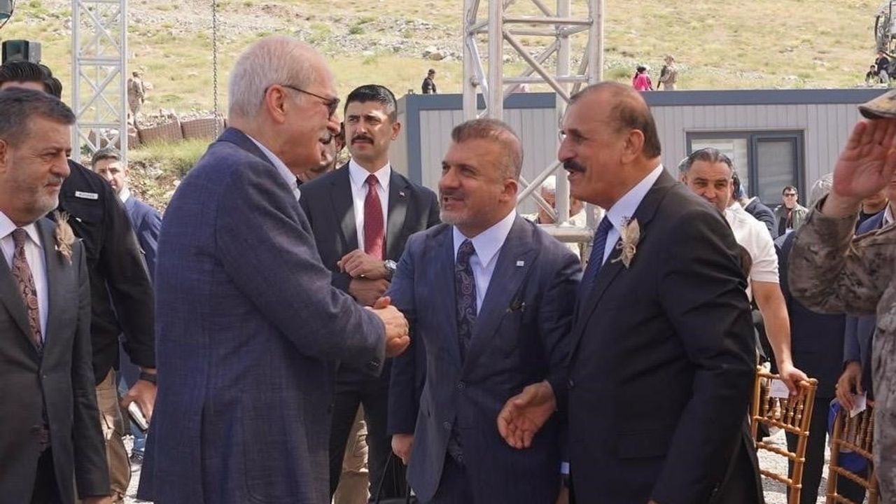 Celal Kadooğlu ve TBMM Başkanı Numan Kurtulmuş Cudi Dağı Sefine Mevkii'nde bir araya geldi