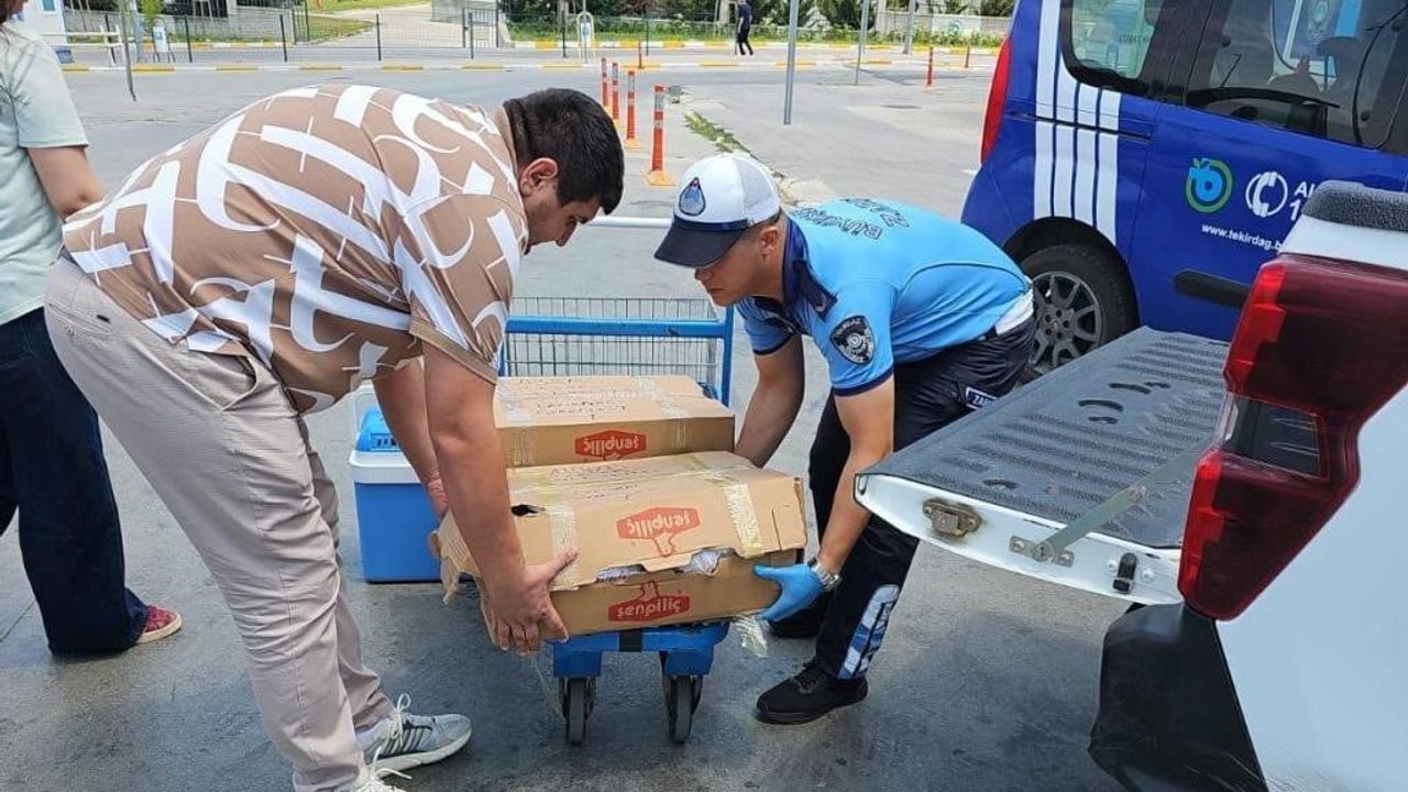 Çerkezköy otogarı'nda sağlıksız taşınan kırmızı etlere el konuldu