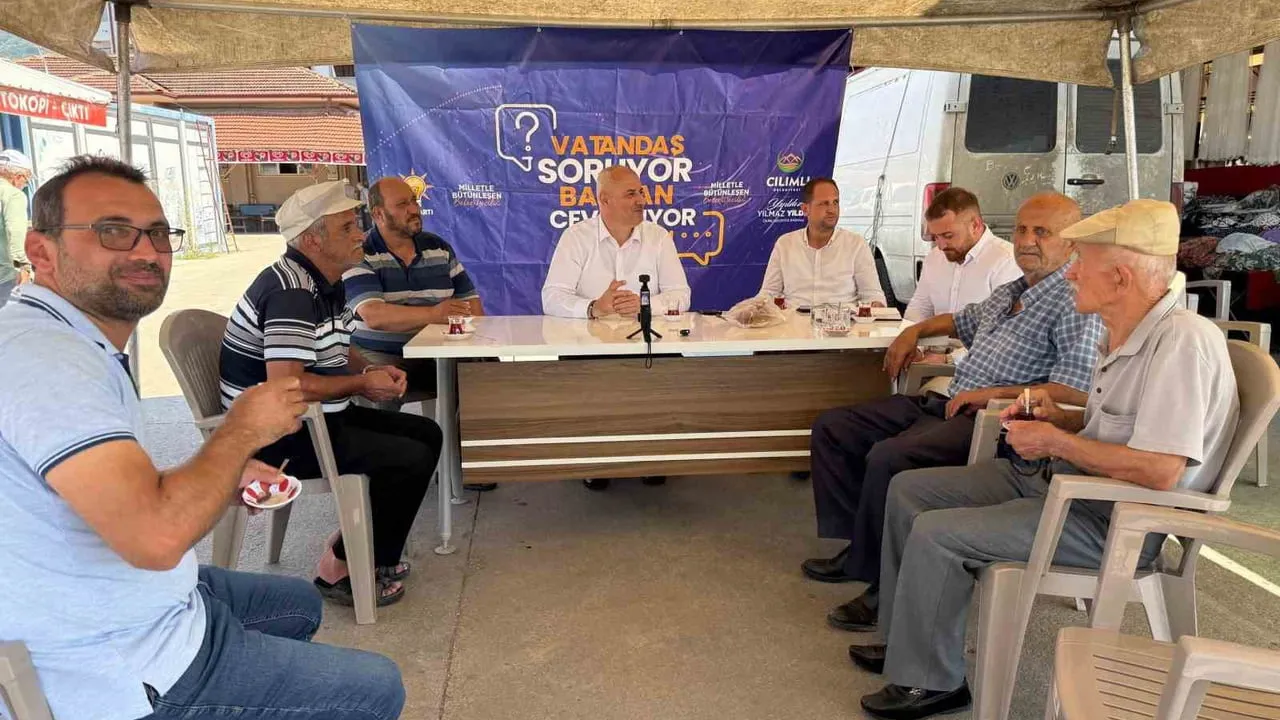 Çilimli pazarında ortak akıl: Yılmaz Yıldız halkın taleplerini dinledi