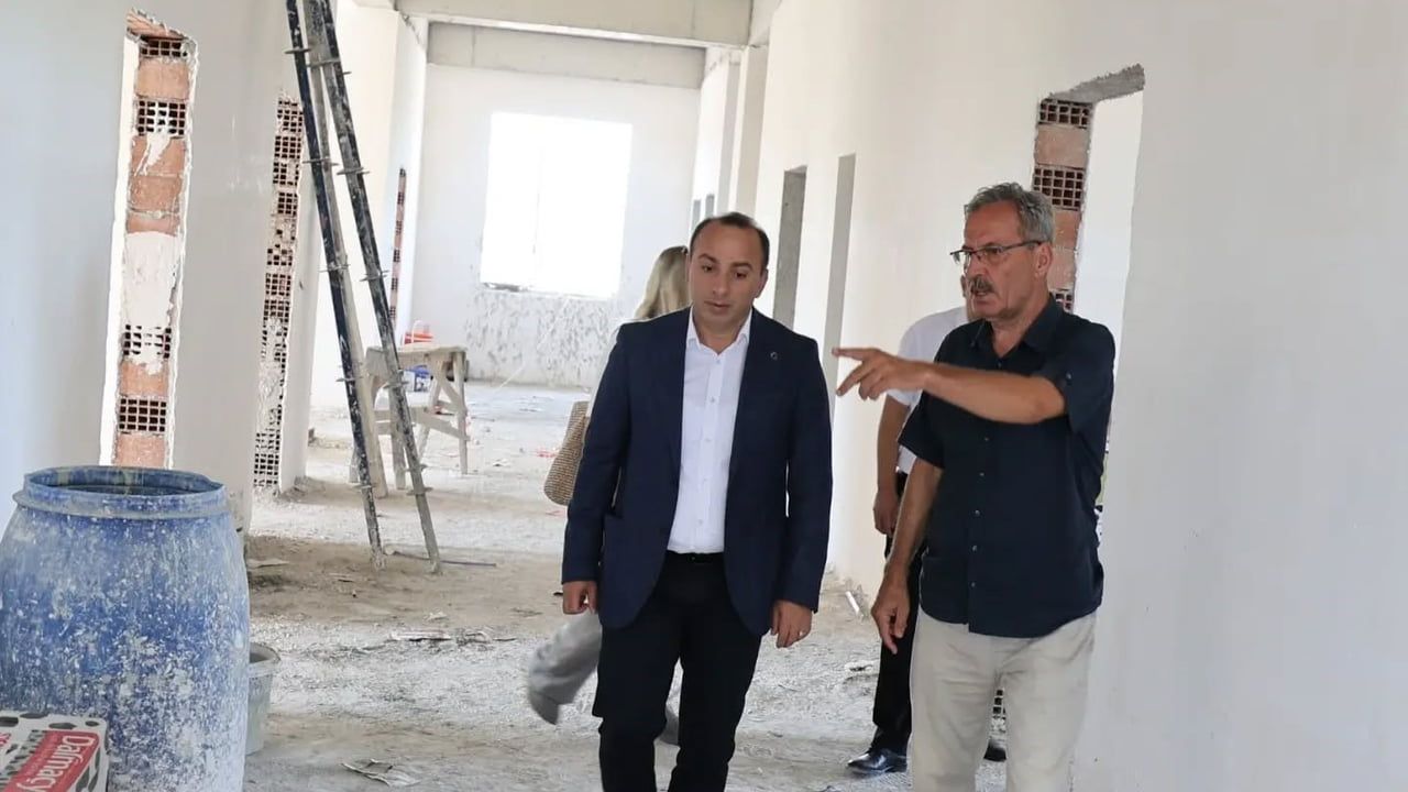 Çine’deki 71 yıllık okulun yerine yeni eğitim yuvası yükseliyor