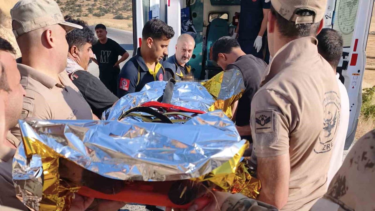 Cizre'de anız yangını sırasında uyuyan çoban ağır yaralandı