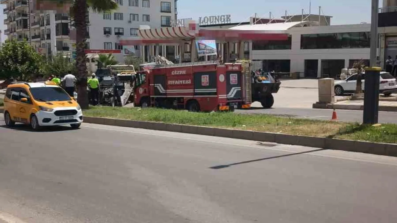Cizre’de polis aracı takla attı, 2 polis memuru yaralandı