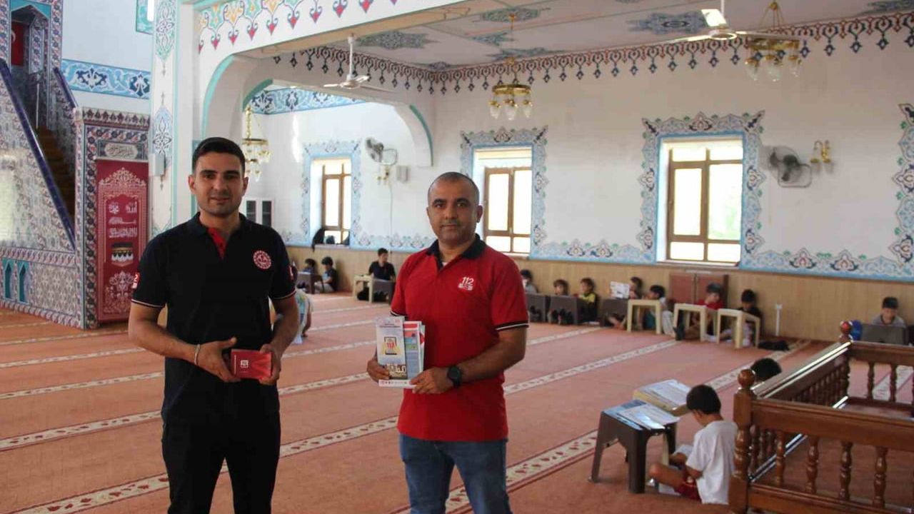 Çocuklara 112 eğitimi: Hz. Ali Camii yaz kursunda doğru ihbar vurgusu