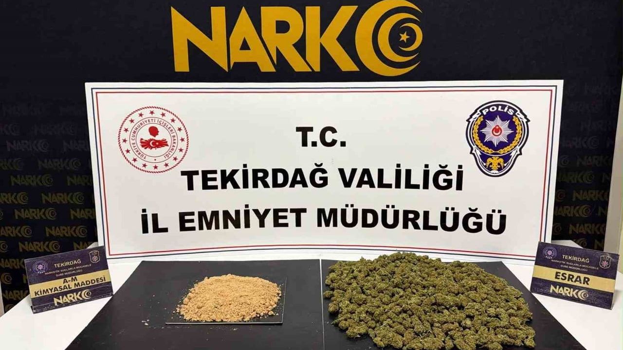 Çorlu’da narkotik operasyonu: 85 kilogram bonzai üretimine yetecek kimyasal ele geçirildi