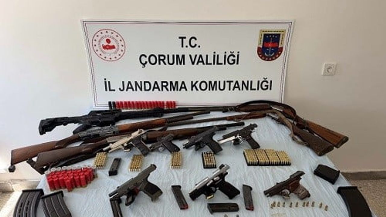 Çorum'da kutlamalarda havaya ateş açan 28 kişi hakkında adli işlem