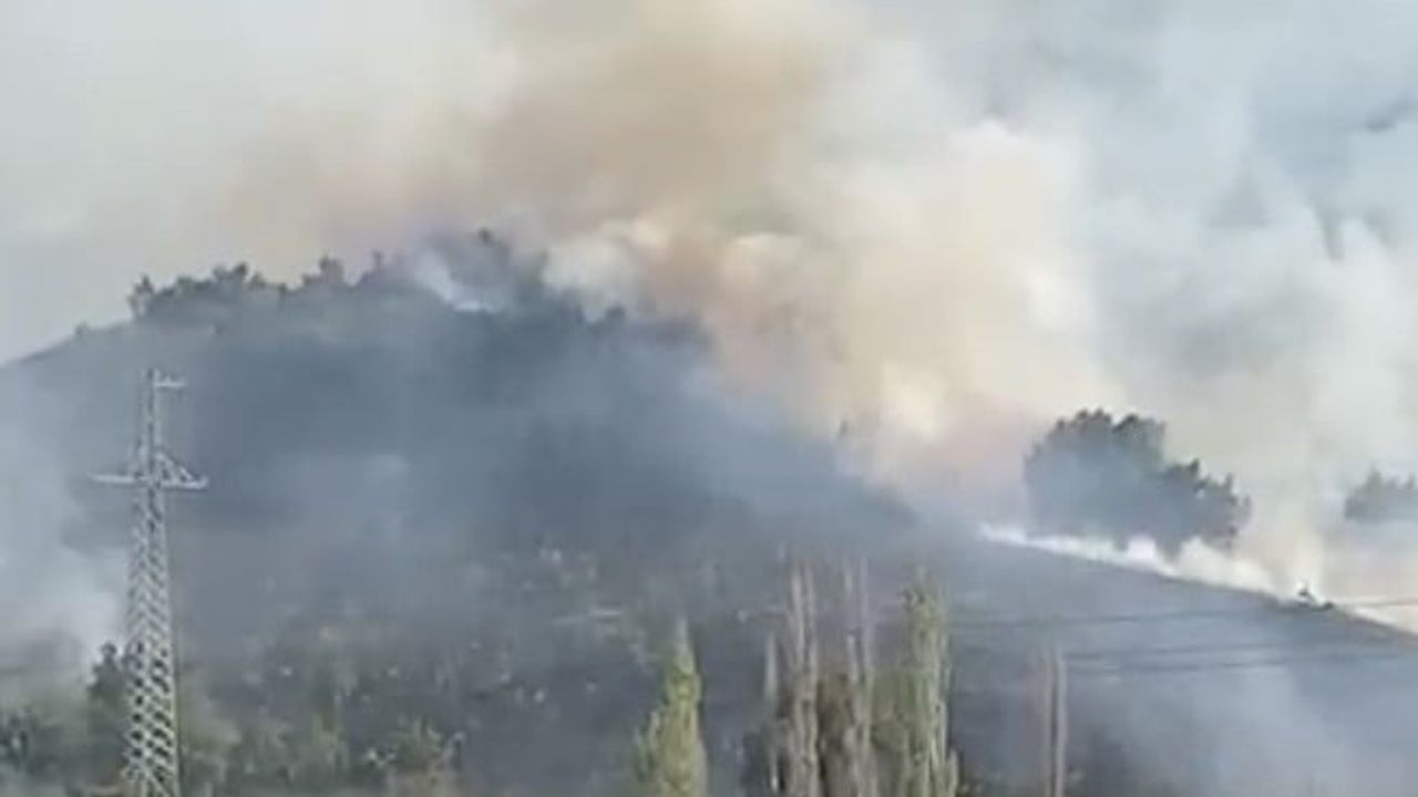 Çorum’da orman yangını, müdahale sürüyor